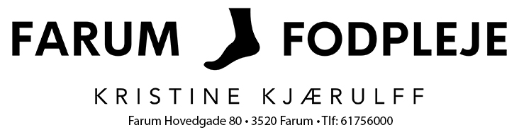 Farum Fodpleje v/Sygeplejerske Kristine Kjærulff | Farum Hovedgade 80B | 3520 Farum | Tel: 61756000